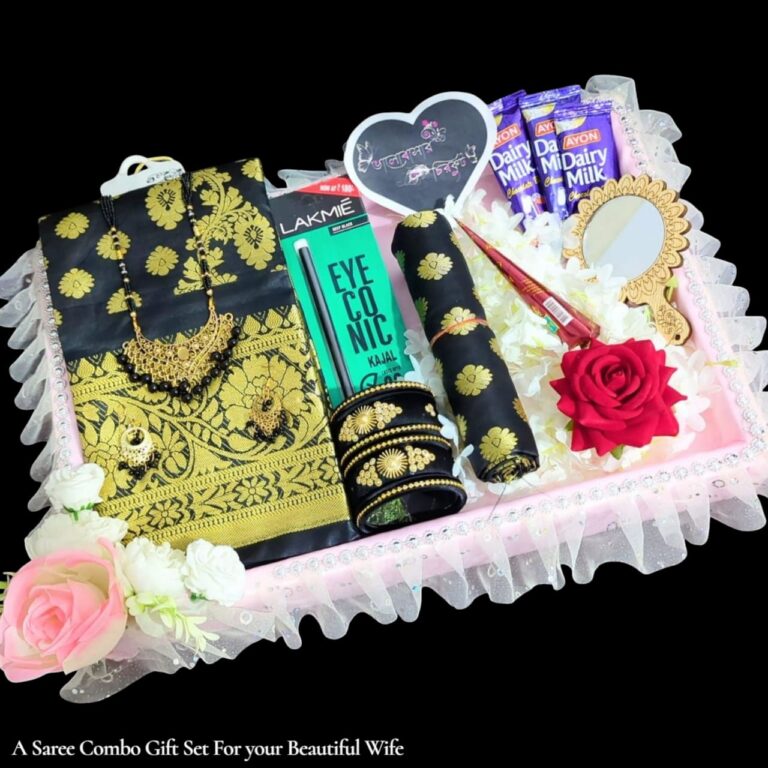 Romantic Katan Saree Combo + Special Gift Box