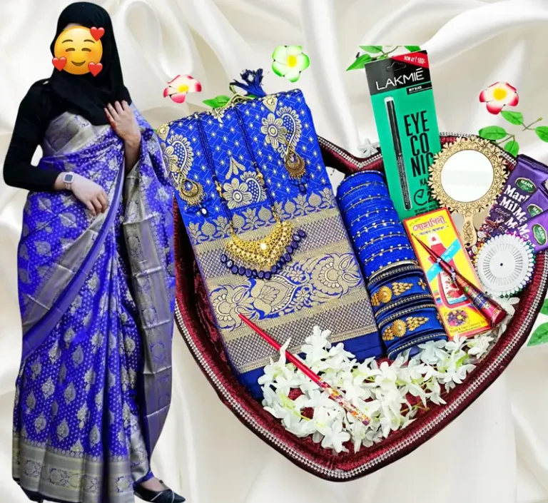 Tangailer katan saree combo